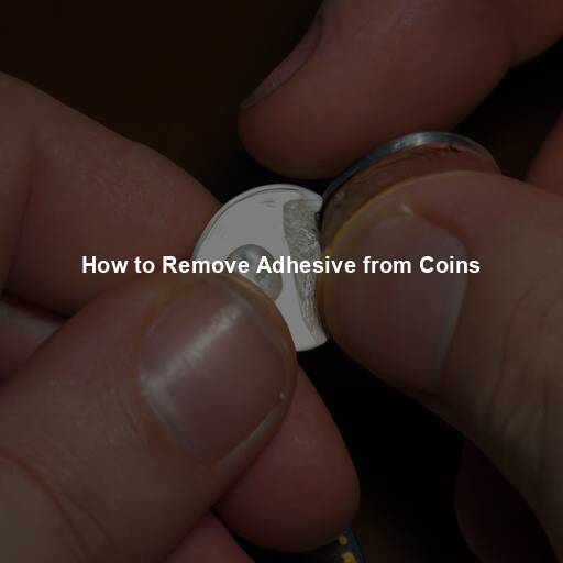 How to Remove Adhesive from Coins