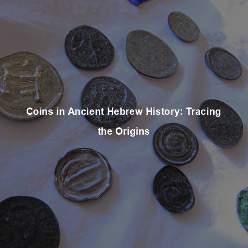 Coins in Ancient Hebrew History: Tracing the Origins