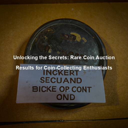 Unlocking the Secrets: Rare Coin Auction Results for Coin-Collecting Enthusiasts