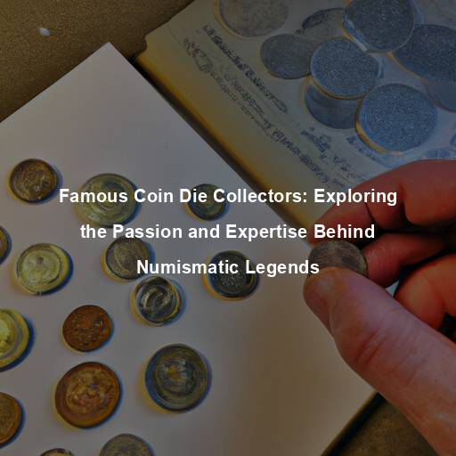 Famous Coin Die Collectors: Exploring the Passion and Expertise Behind Numismatic Legends